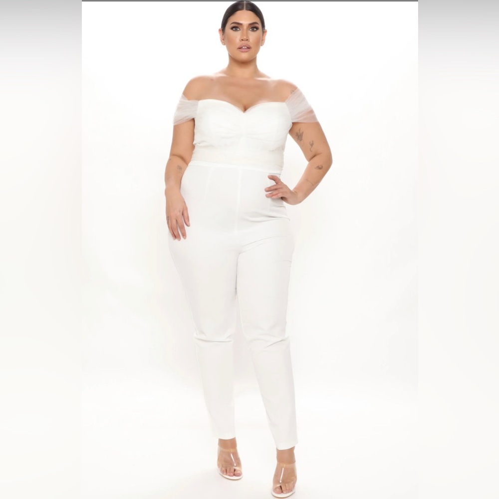 SAVANNA TULLE JUMPSUIT- FASHION NOVA